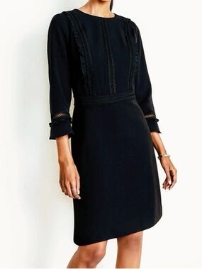 Ann Taylor | Dresses | Ann Taylor Petite Structured Little Black Dress With  Details Size 6 | Poshmark